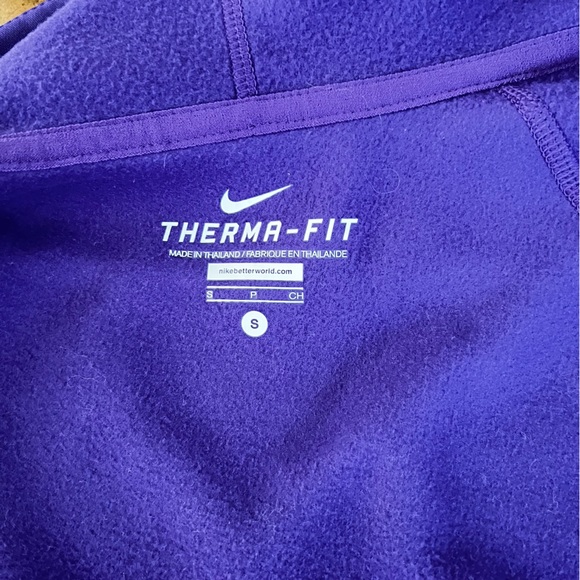 Women’s Nike Therma-Fit Full Zip Hoodie - Dark Purple - Small - Picture 6 of 7